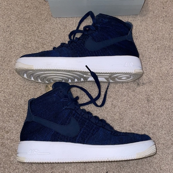 COPY - Nike Airforce 1 Mid Flyknit Royal Blue - Picture 4 of 5